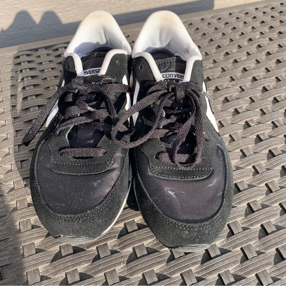 Converse Black and White Athletic Shoes - Picture 4 of 9